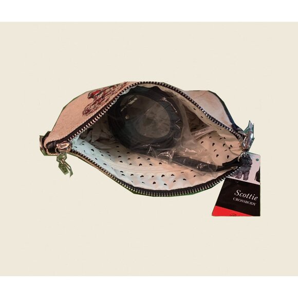 Brighton Scottie Dog Crossbody Bag NWT Retired Canvas Dog Lover Gift Purse - Picture 3 of 5